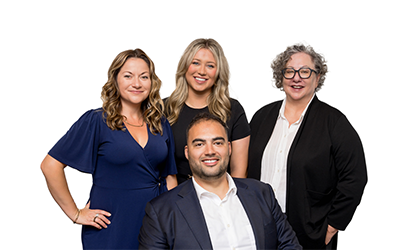 photo of Karen Marangone, Erin Johnston, Chantelle MacMillan and Raymond Williams new additions to Tax Advisory Services team in Canada