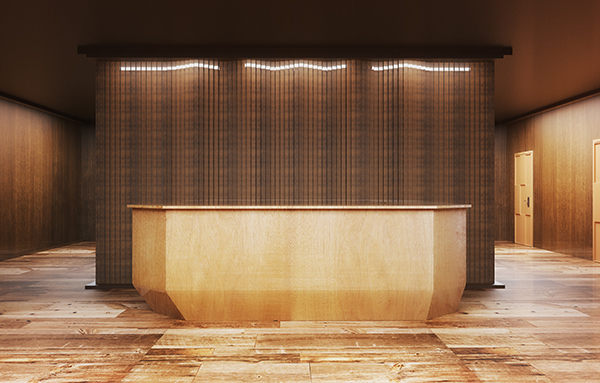 Brown empty office space