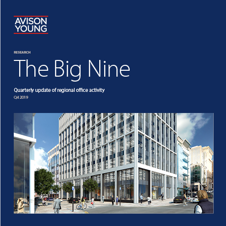 Avison Young’s latest Big Nine office report notes above average take-up despite market uncertainty