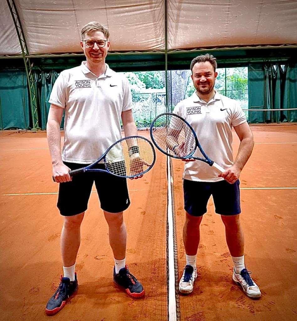 Avison Young in quarterfinals at the annual real estate tennis tournament!