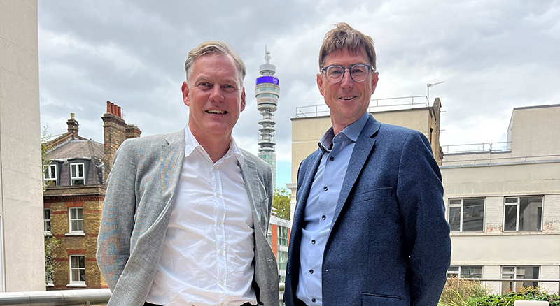 An image of James Pitt alongside Stephen Cowperthwaite